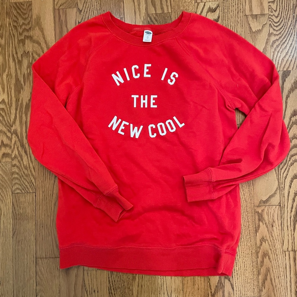 Old Navy Red Sweatshirt XS